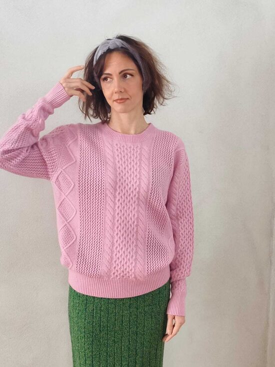 KAŠMIRA DŽEMPERIS EVAMOODE PINK BALLERINA