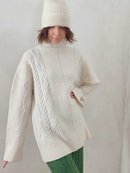  KAŠMIRA DŽEMPERIS EVAMOODE BELISIMA BALTS