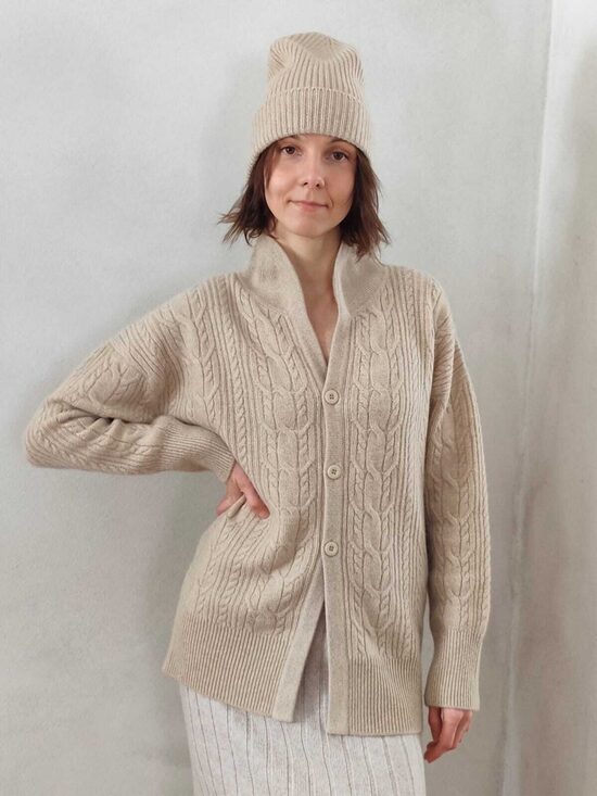 EVAMOODE OXFORD CARDIGAN